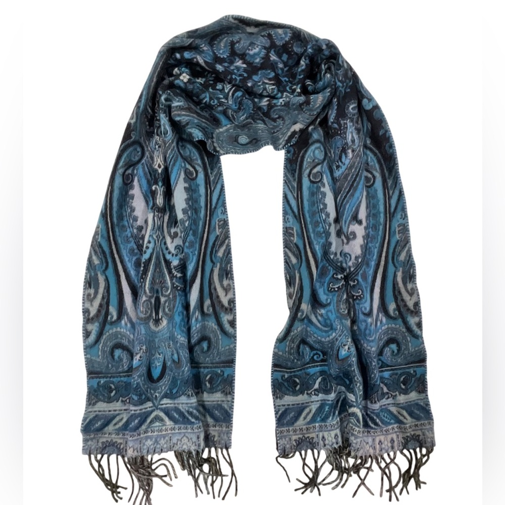 Lord & Taylor Scarf Women's 100% acrílic , Multicolored blue